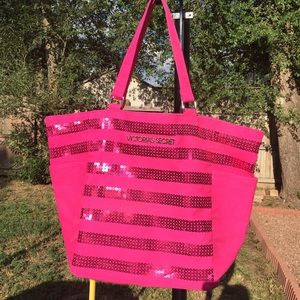 🦋 Victoria’s Secret Pink Sequin Tote